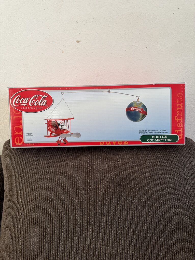 COCA-COLA CHRISTMAS AIRPLANE TREE TOPPER