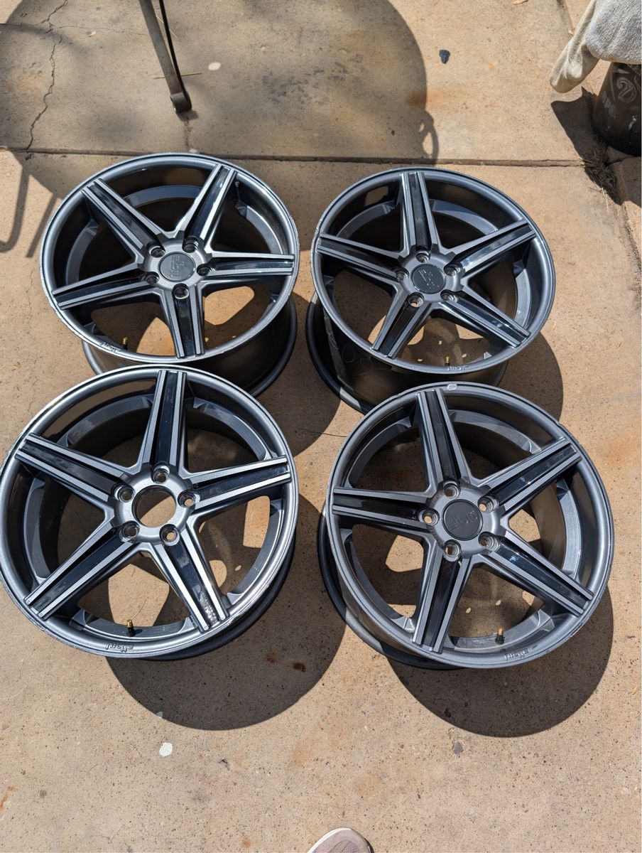 Set of 4 Niche Milan M132 19" Wheels - Anthracite/Black 5x114.3 or 5 x4.5