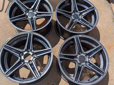 Set of 4 Niche Milan M132 19" Wheels - Anthracite/Black 5x114.3 or 5 x4.5