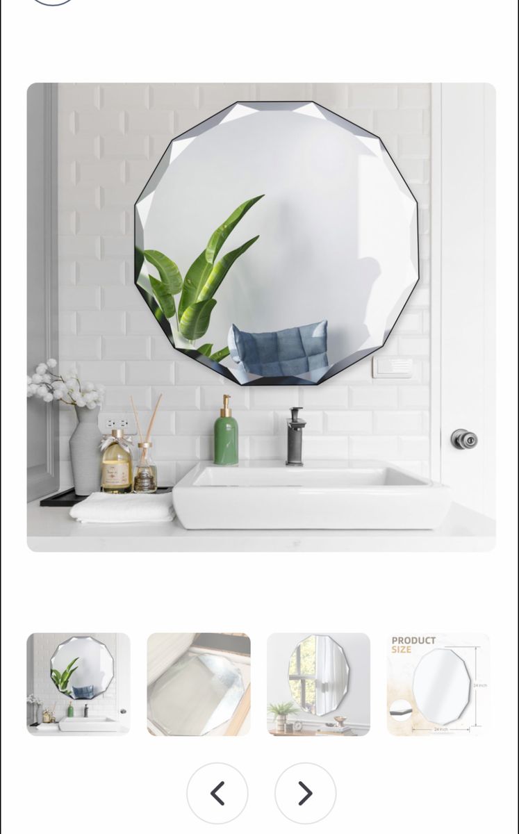 QDSSDECO frameless wall mirror