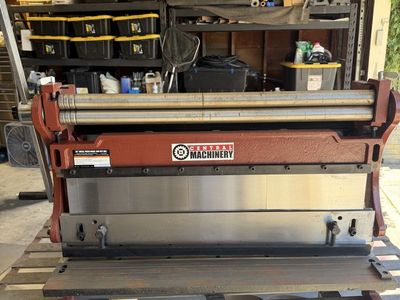 Central Machinery 3-in-1 Sheet Metal Machine Shear Brake Roll, 12" W