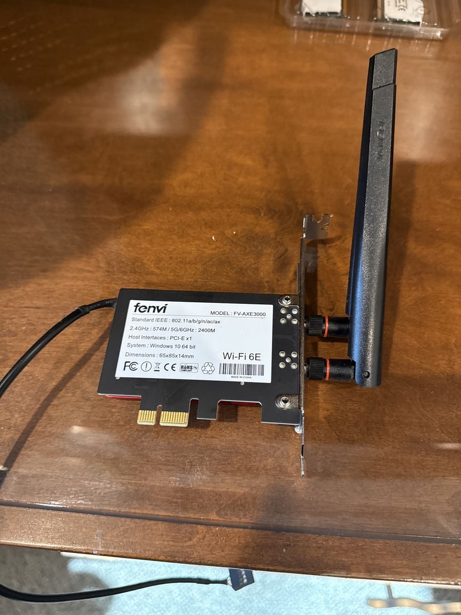 Fenvi FV-AXE3000 Wi-Fi 6E PCIe Card - Tri-Band Wireless Adapter & Bluetooth 5.3 (Used)