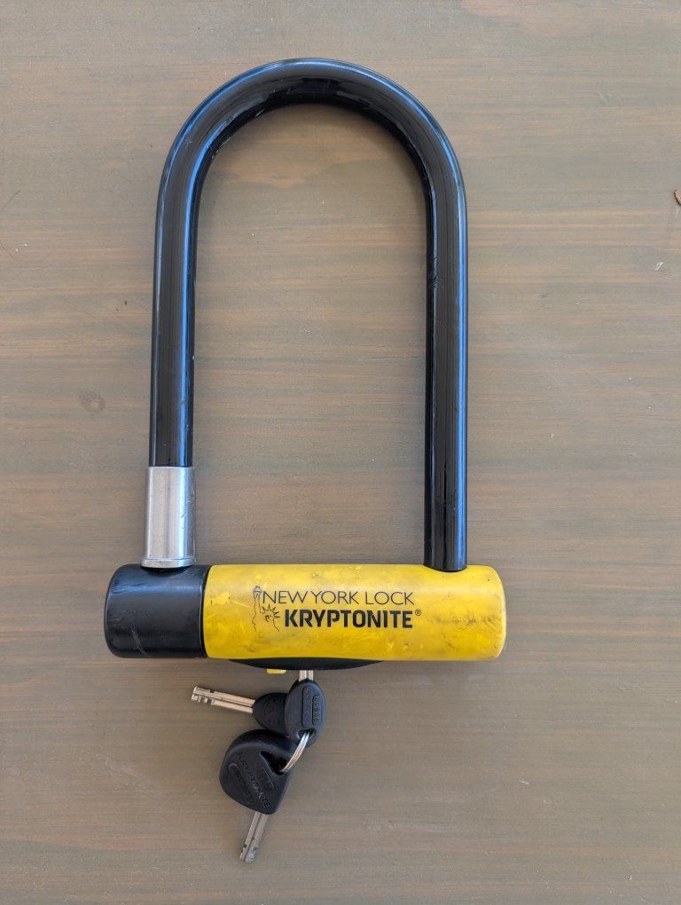 Kryptonite New York Lock Heavy Duty Bicycle U-Lock with Keys