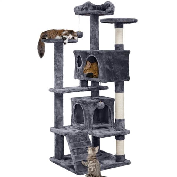 54′′ Tall Condo Kitten Tree Tower Cat Tree
