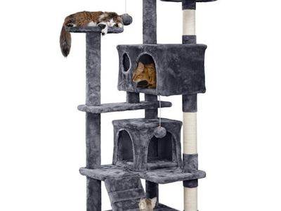 54′′ Tall Condo Kitten Tree Tower Cat Tree