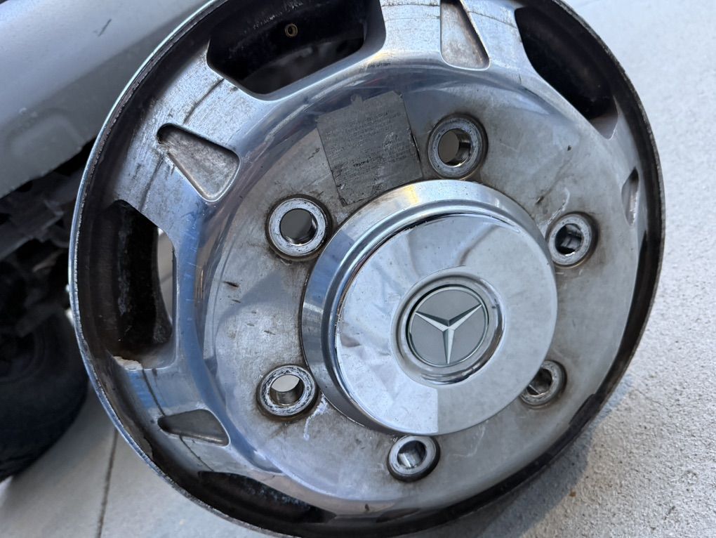 Rims Off Mercedes Benz Sprinter van