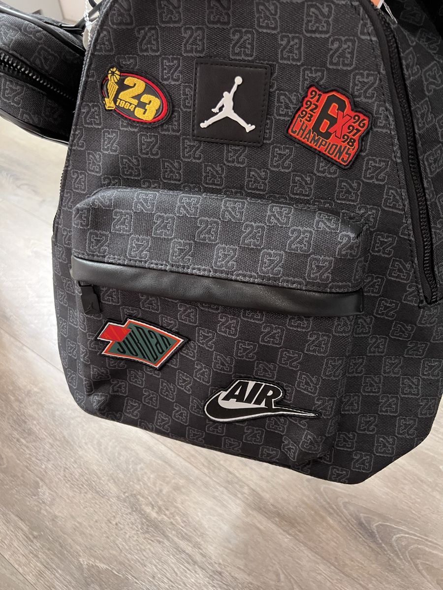 Jordan Monogram Backpack Black Fits 13 Inch Laptop,  Nike Jordan Monogram Mini Messenger Bag