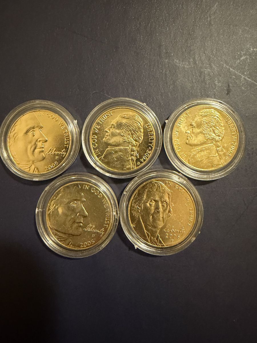 Gold plated Nickels