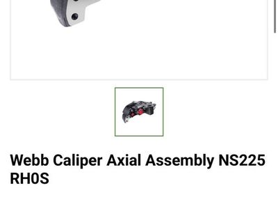 Webb Caliper Axial Assembly NS225 RH0S