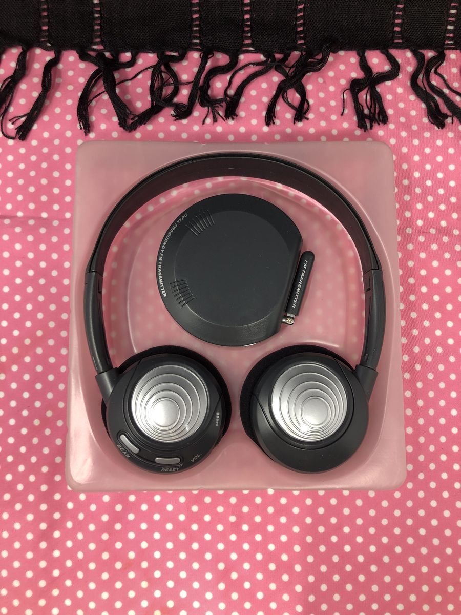 FM Transmitter with Wireless Headphones