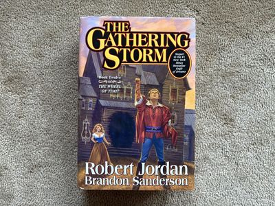 SIGNED The Gathering Storm, by Robert Jordan and Brandon Sanderson (hardcover, large)
