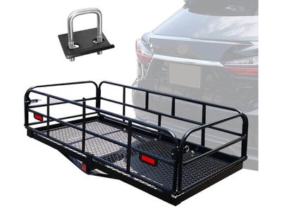 NEW OKLEAD 500lb Heavy Duty Folding Hitch Mount Cargo Carrier