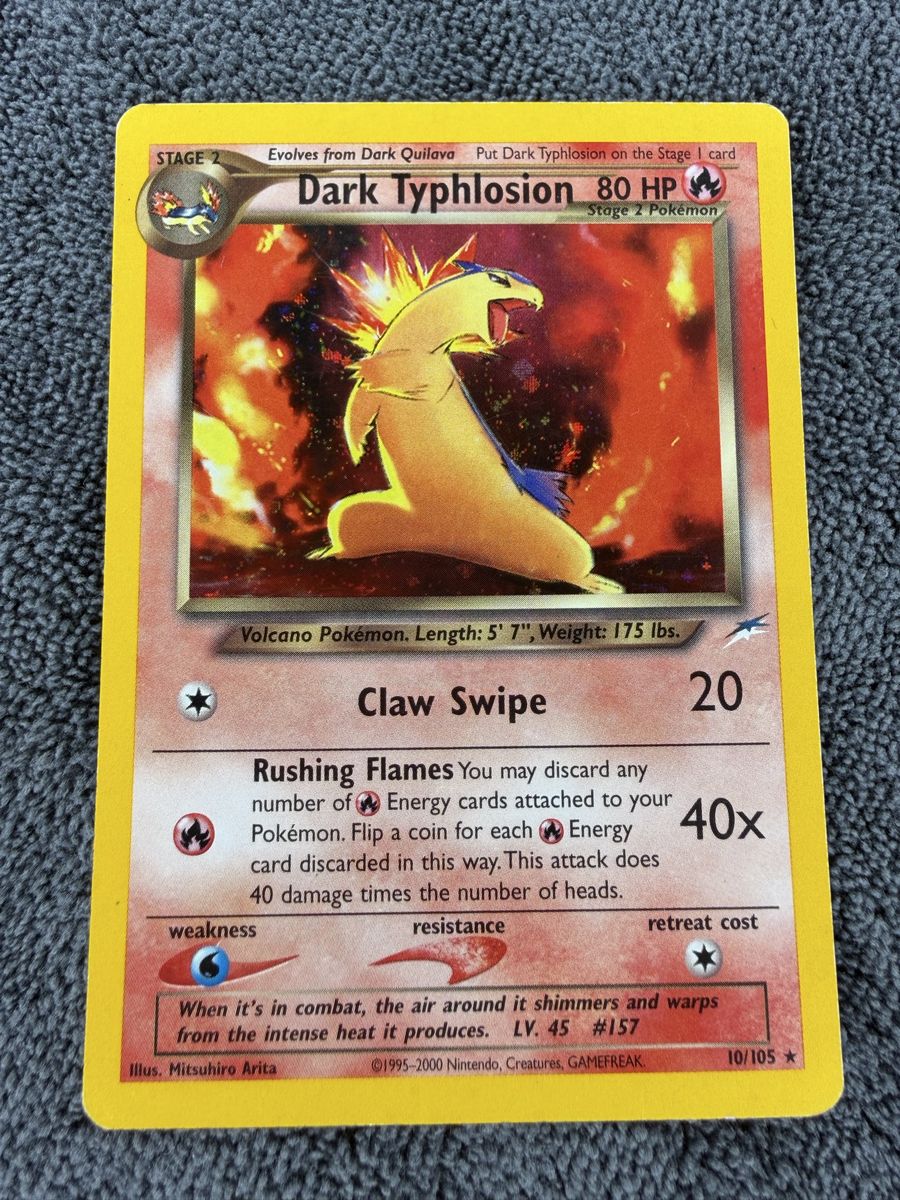 Dark Typhlosion 10/105 Holo Neo Destiny WOTC Pokemon Card NM
