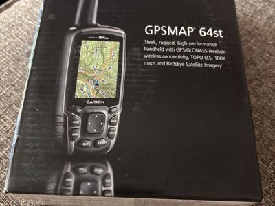 Awesome, like new Garmin gpsmap 64st gos in box