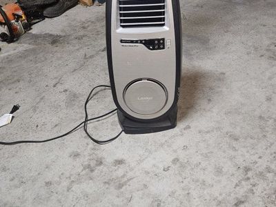 Lasko Motion Heat Plus Ceramic Tower Heater Silver Black