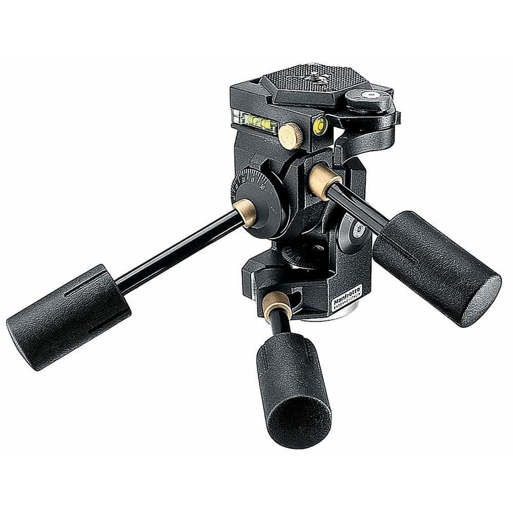 Manfrotto 3D Super Pro 3-Way Tripod Head with Quick Release, for Camera Tripods, Fluid Ball Head, Camera Stabilizer, Photography