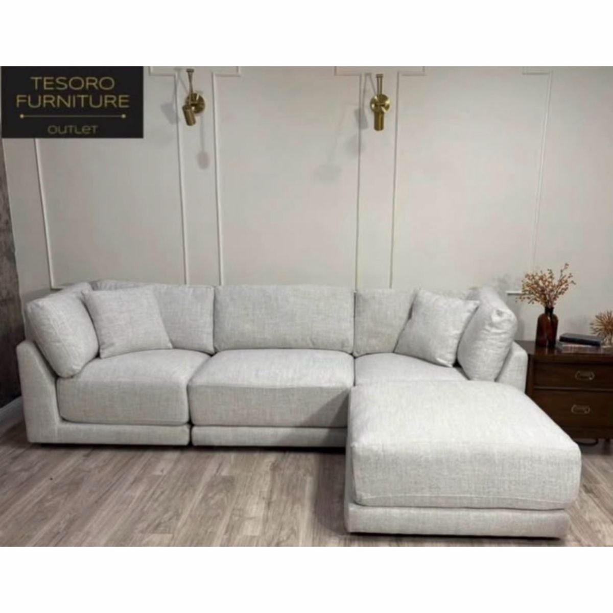 DAYNA BUCCLE MODULAR SECTIONAL WE OFFER DELIVERY