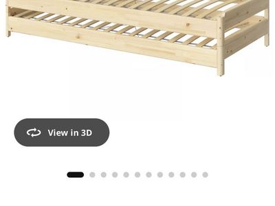 SINGLE low Frame Ikea Stacking Bed. Utaker