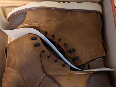 Brunt Marin 6" Comp Toe Waterproof Work Boots - Men's US 13 - Brown Barnyard Resistant Leather