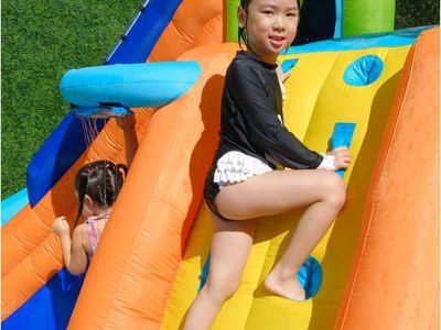 New Sportspower My 1st Water Slide Splash and Slide with Tunnel and Water Arch