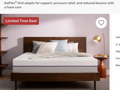 Used Purple original king mattress