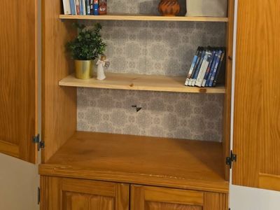 Solid Wood Storage Cabinet / Armoire – Adjustable Shelves – 71" Tall – $110 OBO