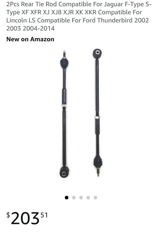 2Pcs Rear Tie Rod Compatible For Jaguar F-Type S-Type XF XFR XJ XJ8 XJR XK XKR Lincoln LS Ford Thunderbird