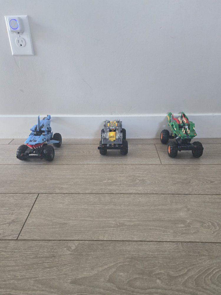 LEGO Technic Monster Jam Megalodon, Dragon, Max-D Truck Building Kits (3-in-1 Lot)