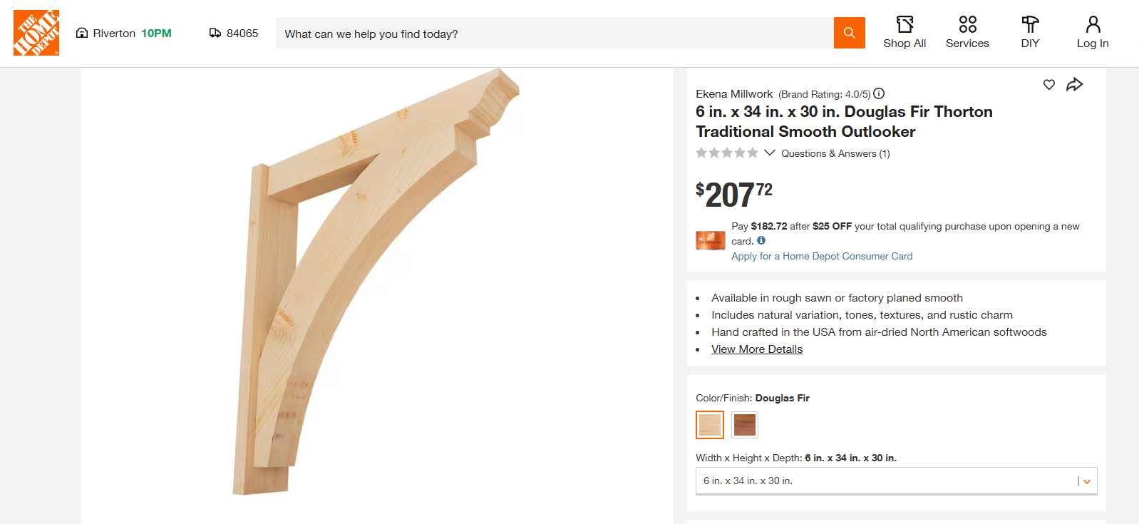 Ekena Millwork Corbels