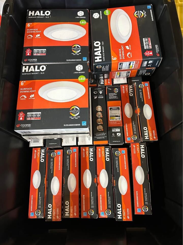 Halo Dimmable LED Lights Fixtures (Color Selectable!)