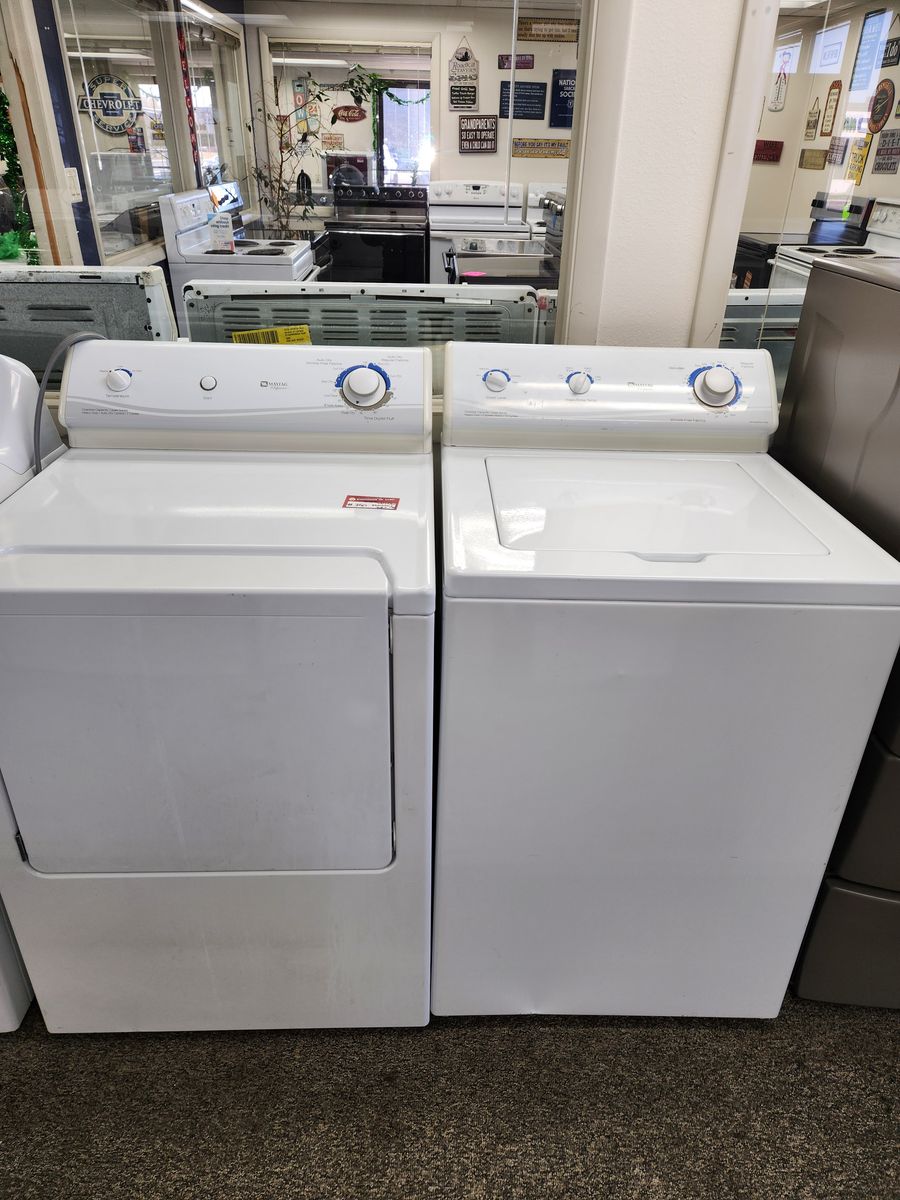GREAT MAYTAG WASHER AND ELECTRIC DRYER SET! W-WARRANTY