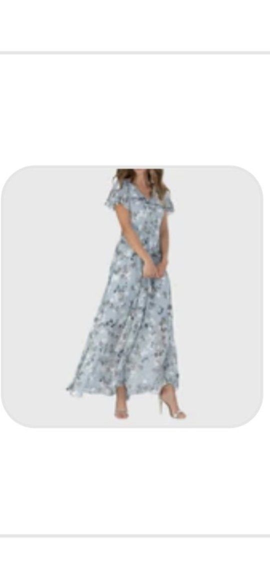 Chloe Boutique Lola Dress in Light Blue - Never Worn