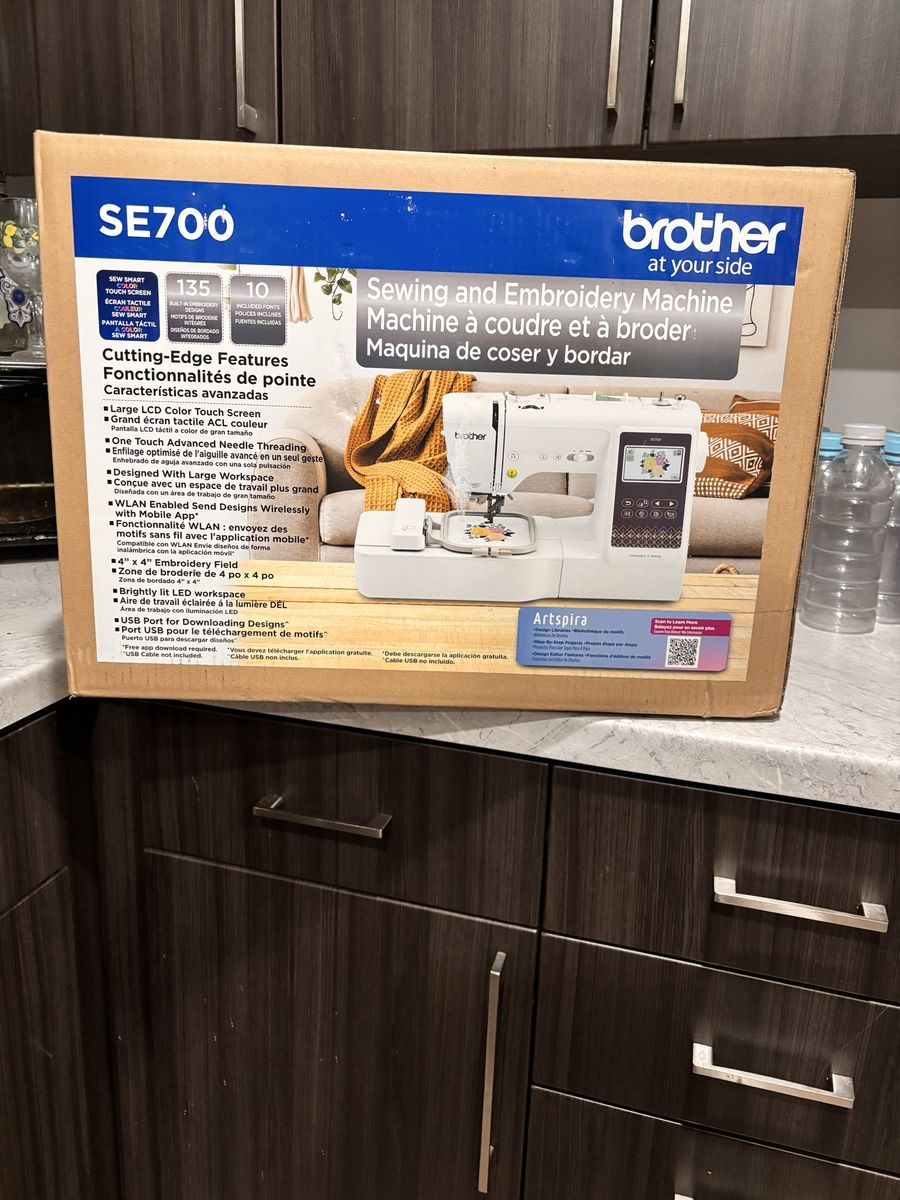 Brother SE700 Sewing & Embroidery Machine - 135 Designs, LCD Touch Screen, WLAN Enabled