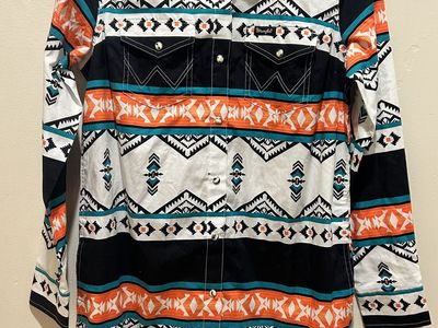 NWT Wrangler Retro Aztec Southwest Shirt Dress