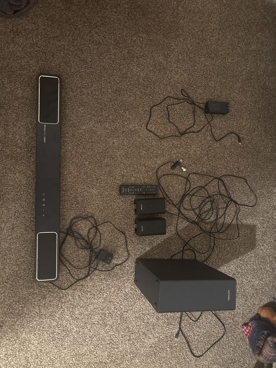 Ultimea Soundbar Home Theater System with Subwoofer, Surround Speakers, Cables & Remote