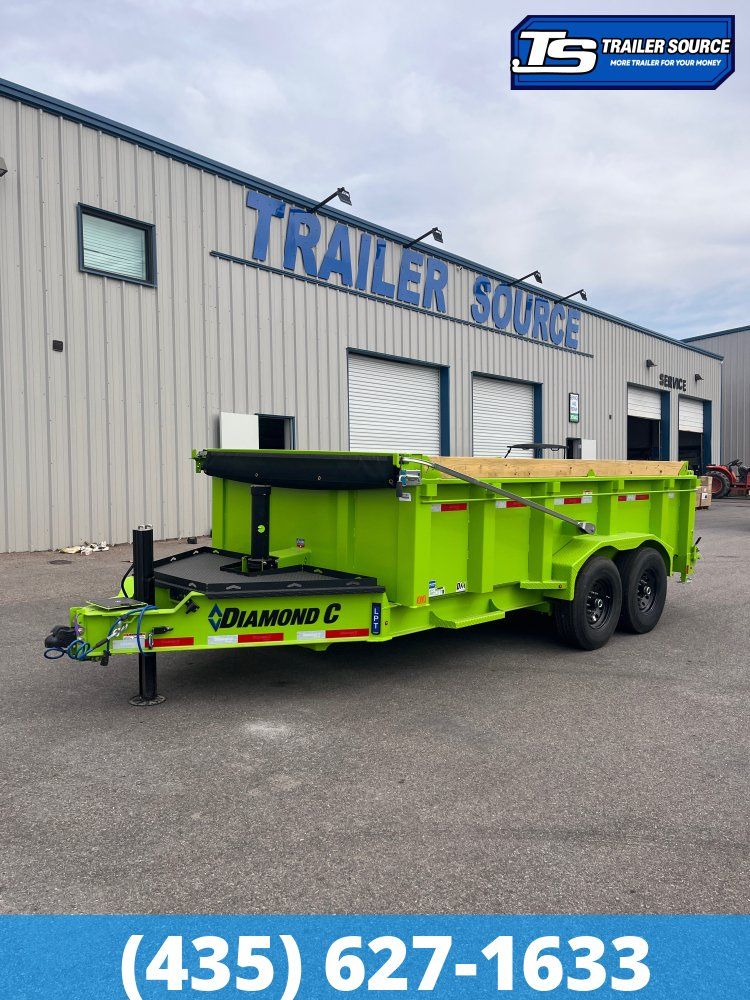 7x14 Diamond C LPT 207 Pacesetter Pkg Dump Trailer - 32" Sides - 14K GVWR -