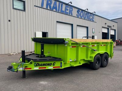 7x14 Diamond C LPT 207 Pacesetter Pkg Dump Trailer - 32" Sides - 14K GVWR -
