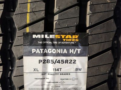 285/45r22 milestar Patagonia ht