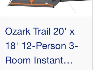 Ozark 12 person Instant Tent