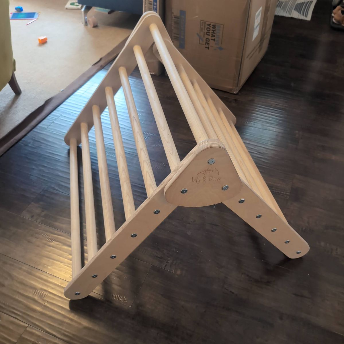Lily & River Wooden Pikler Climbing Triangle (ramp included, but not pictured)