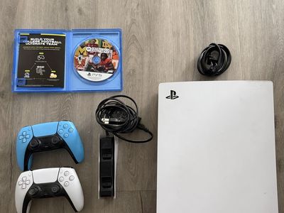 Sony PlayStation 5 Disc Console Bundle - 2 DualSense Controllers & College Football 26