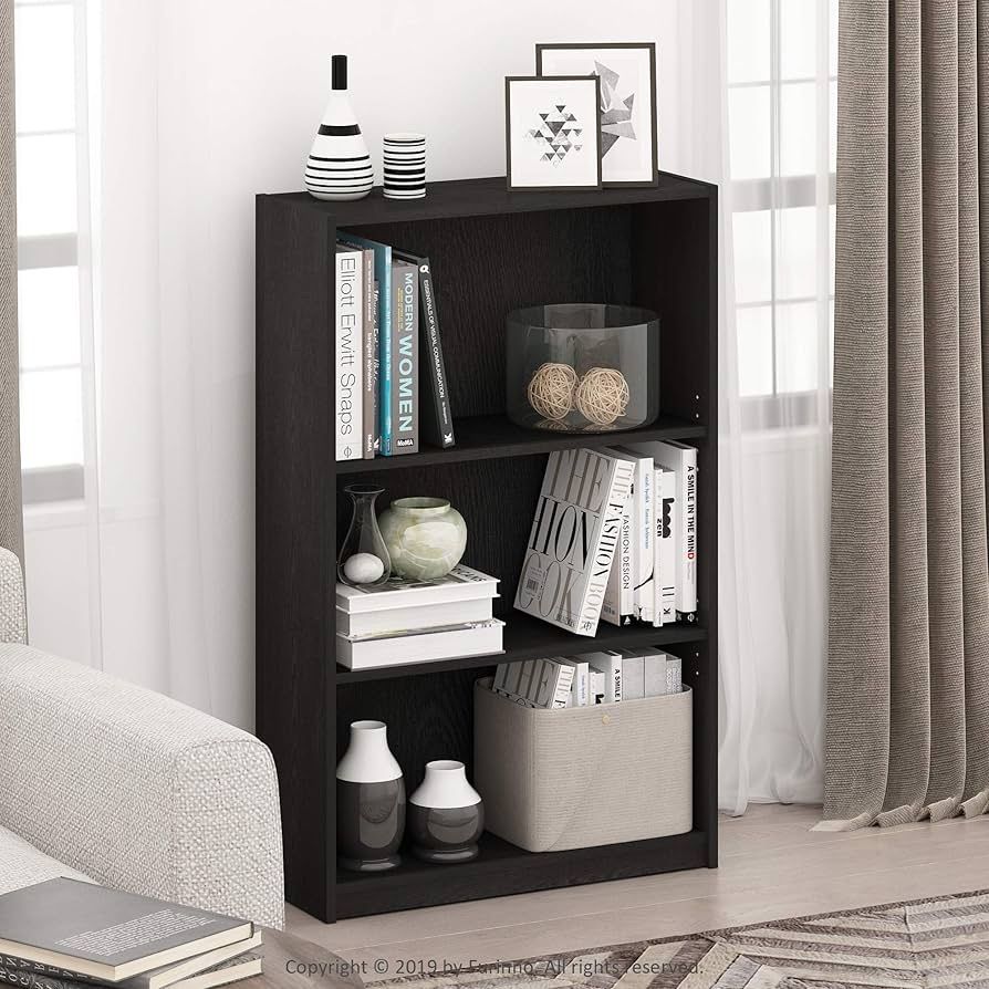 Furinno Jaya Book Shelf 3-Tier Bookshelf