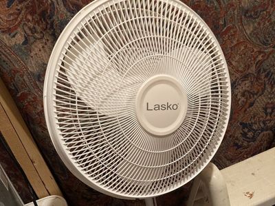 Vintage standing oscillating fan