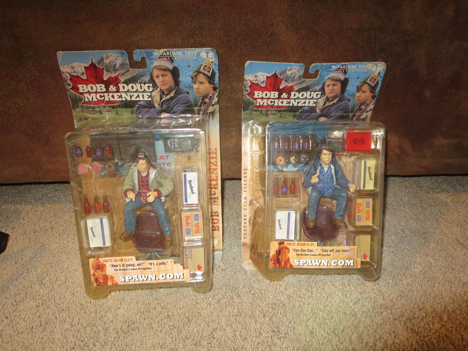 McFarlane Toys Bob & Doug McKenzie Action Figures Strange Brew Complete Set