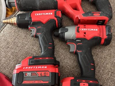 Cratsman Set Heat Gun,Impact,Sawzall W/ Batt&chrgr