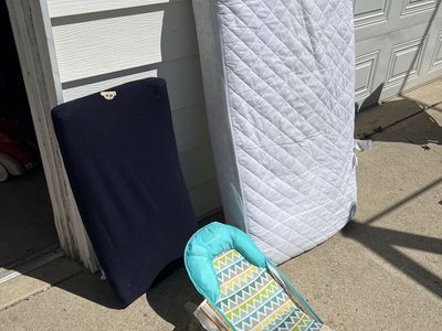 Baby Crib Mattress, changing table pad, bathtub