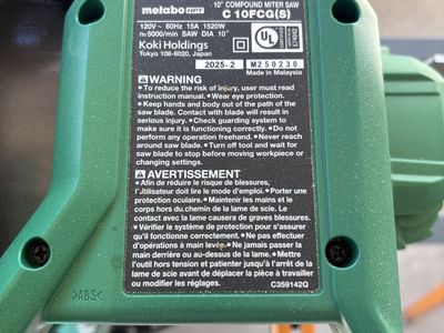 Metabo HPT 10” Miter Saw