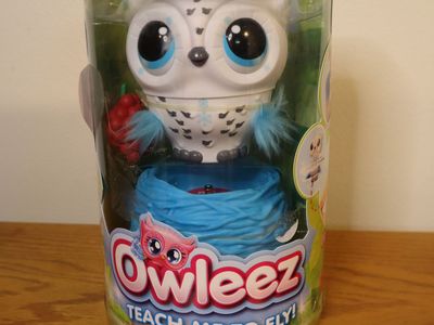 NEW! Owleez Flying Baby Owl Interactive Toy - White (Great Gift!)
