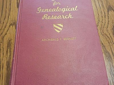 A Guide for Genealogical Research by Archibald F. Bennett - Hardcover