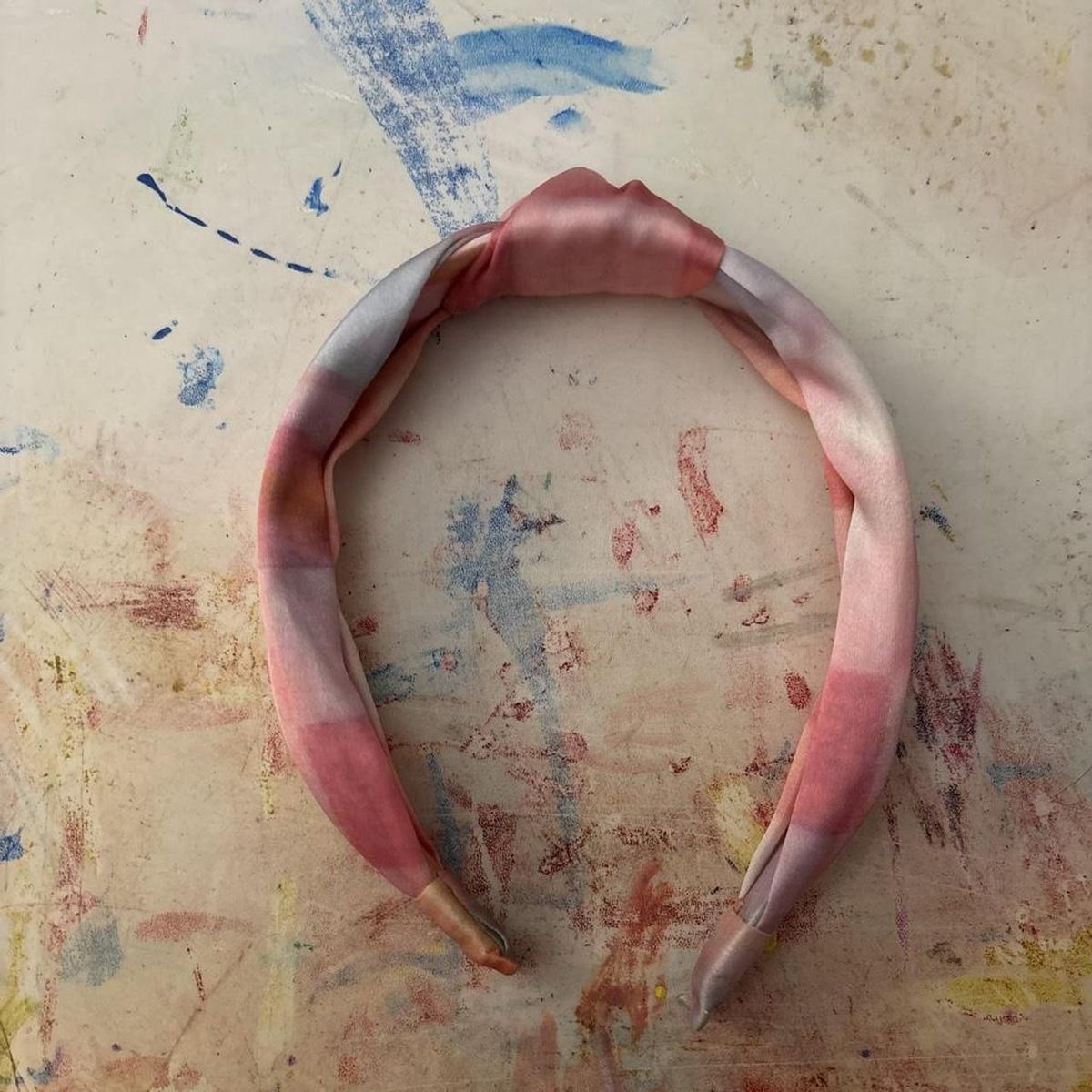 Pink & White Knotted Headband - Fashion Hair Accessory